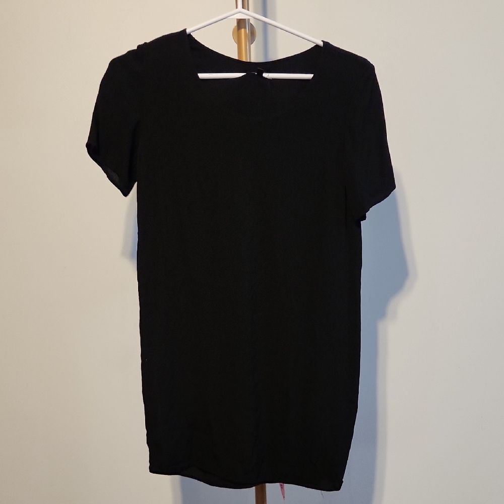 Wilfred Free Classic Black T-Shirt Dress Xxs